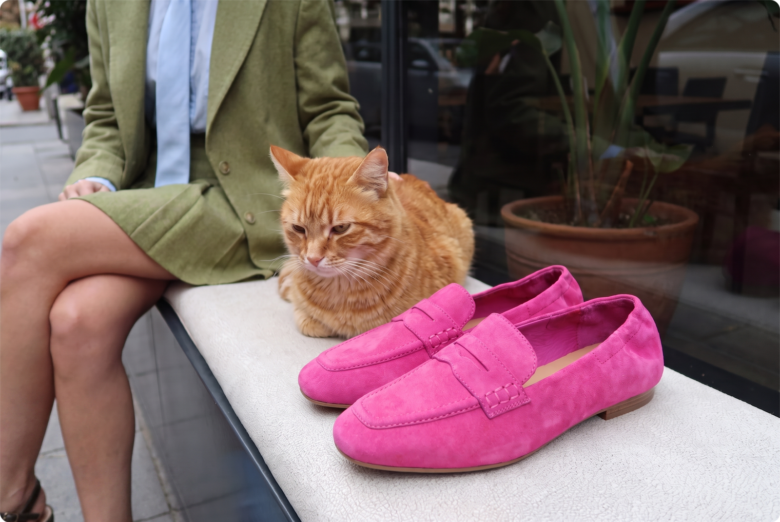 Tamara London Berlin Suede Loafer | Cerise
