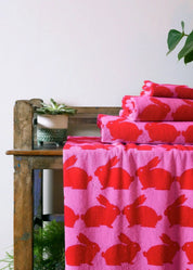 Anorak Organic Cotton Towels | Kissing Rabbits Bath Towel