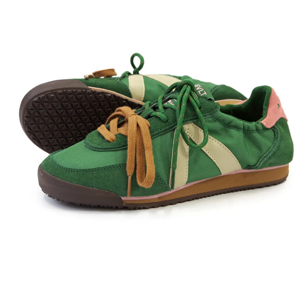 ASFVLT Grace Sneaker | DK Green Pink