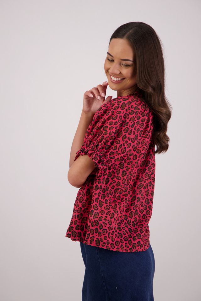 Briarwood Teddy Top | Animal Print
