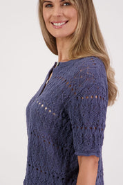 Briarwood Posy Top Cardigan |  Denim