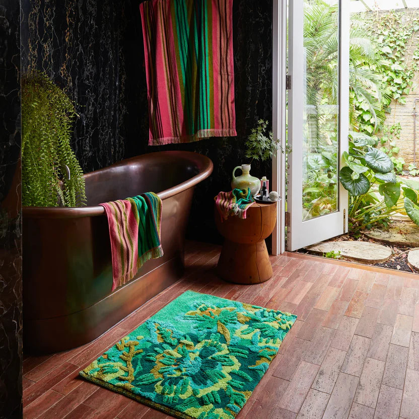 Sage X Clare Eliza Bath Mat | Spring Green
