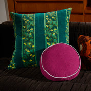 Sage X Clare Agata Velvet Cushion | Verdant