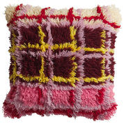 Sage X Clare Karina Shag Cushion | Rosewood
