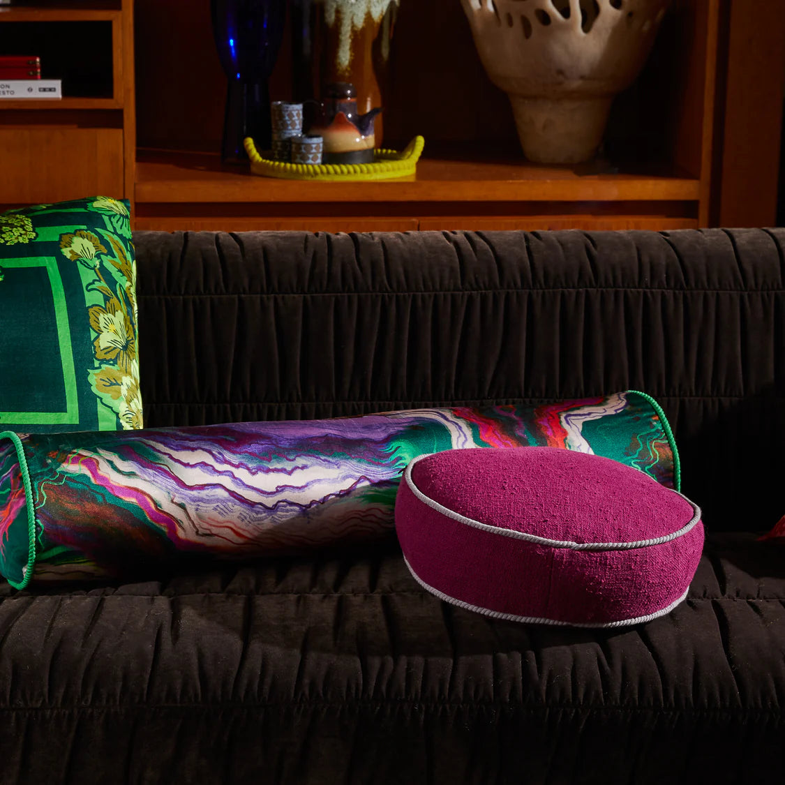 Dana Round Cushion | Plumberry