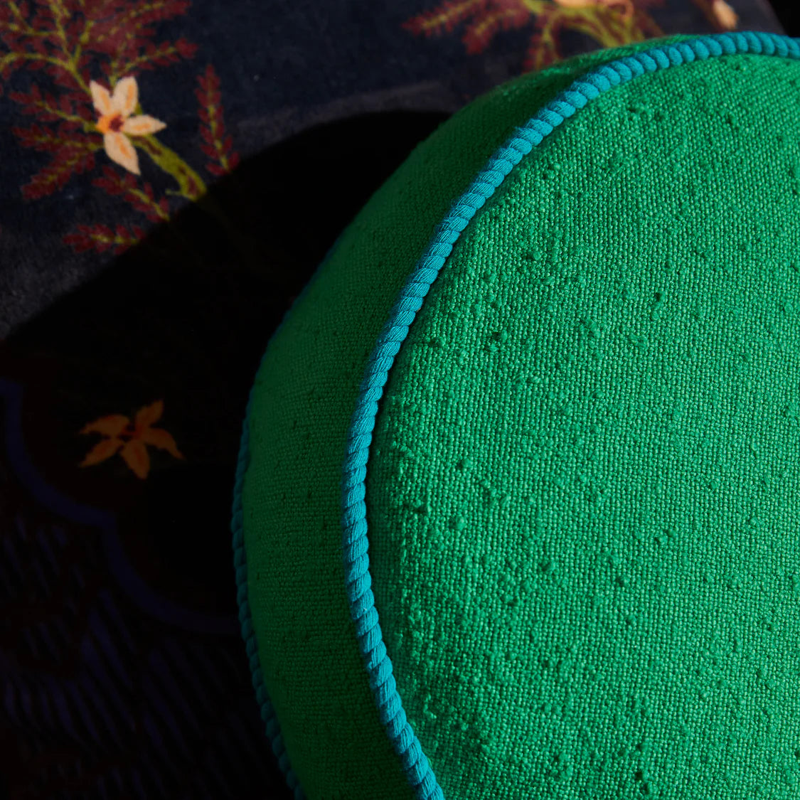 Sage X Clare Dana Round Cushion | Spring Green