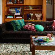 Sage X Clare Dana Round Cushion | Spring Green
