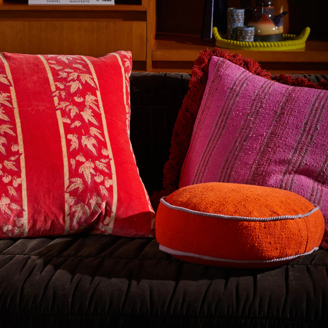 Dana Round Cushion | Orangerie