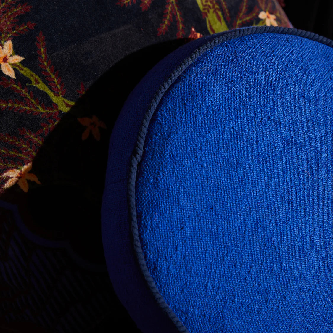 Sage X Clare Dana Round Cushion | Ultramarine