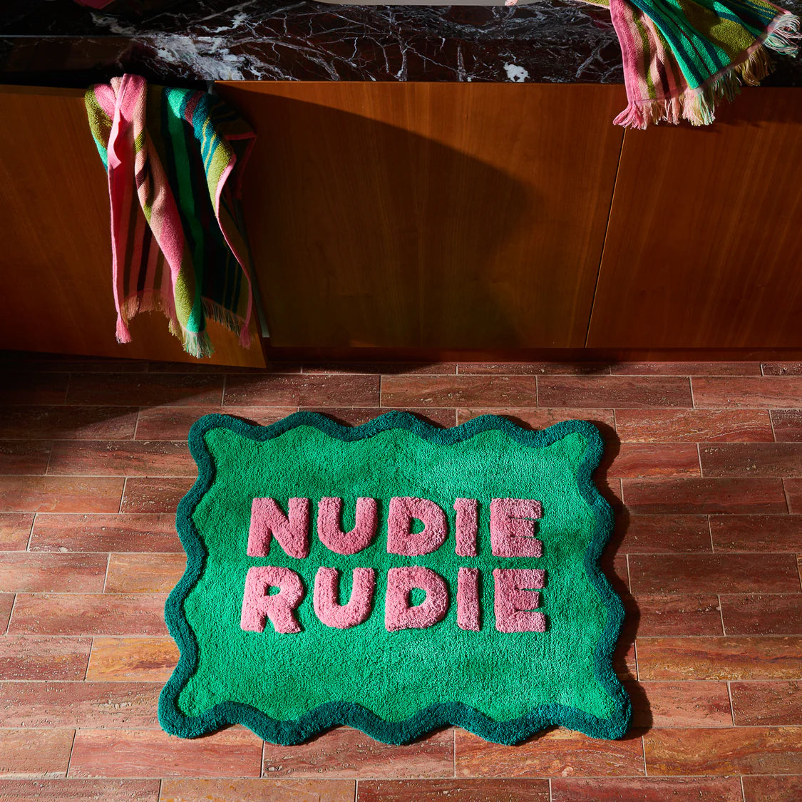 Sage X Clare Amalie Nudie Bath Mat | Spring Green