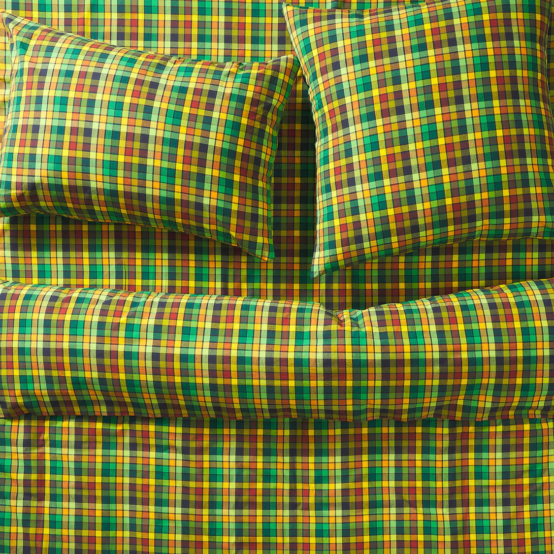 Sage X Clare Stela Cotton Euro Pillowcase Set | Spring Green