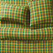 Sage X Clare Stela Cotton Euro Pillowcase Set | Spring Green