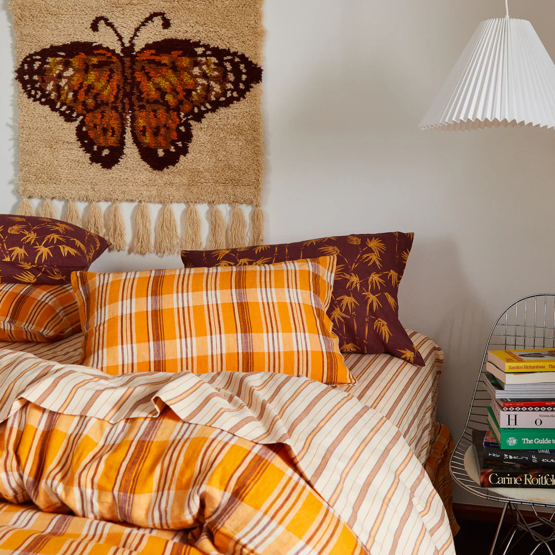 Sage X Clare Nicolette Linen Pillowcase Set | Marigold