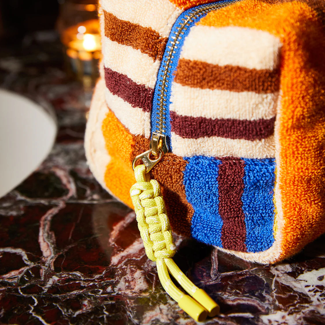 Sage X Clare Small Nicolette Terry Pouch | Russet