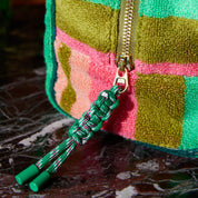 Sage X Clare Large Nicolette Terry Pouch | Juniper