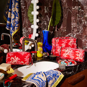 Sage X Clare Marta Travel Pouch | Vermillion