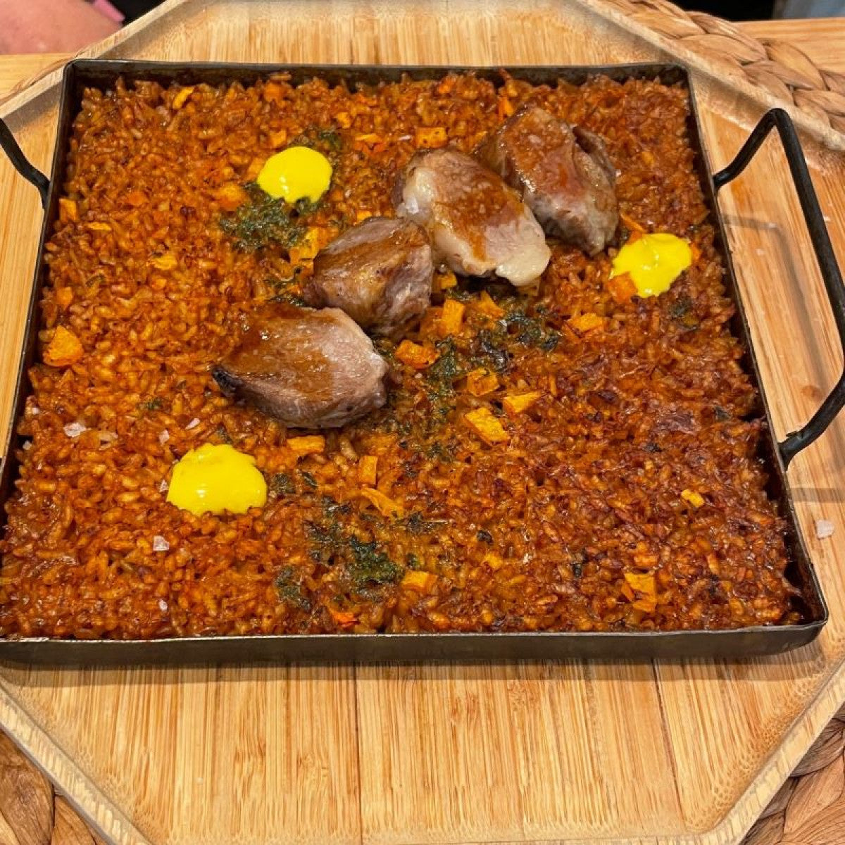 Spanish Enamel Flat Tray | 18x18cm