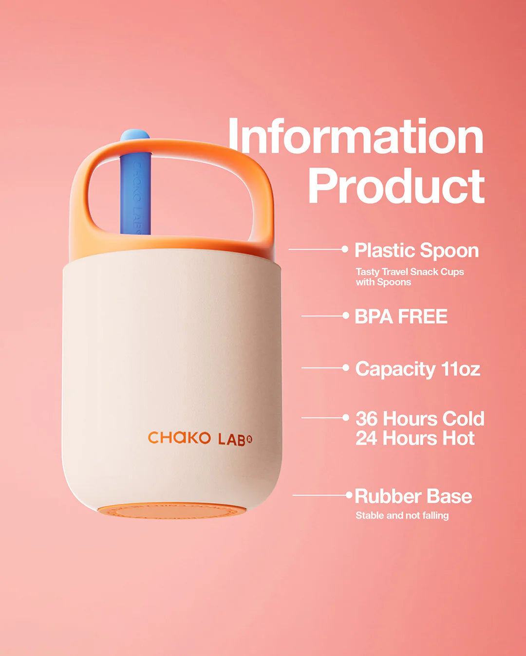 Chako Lab BaoBao Cup 450ml | Raspberry Oatmeal