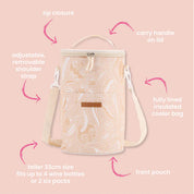 Annabel Trends Picnic Cooler Bag Tall Barrel | Trailing Natives Tan