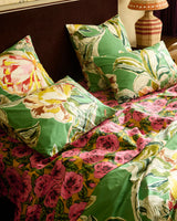 Kip & Co Golden Peony Organic Cotton Flat Sheet | King