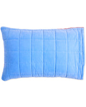 Kip & Co Blue Robin Velvet Quilted Pillowcases | Set Of 2|