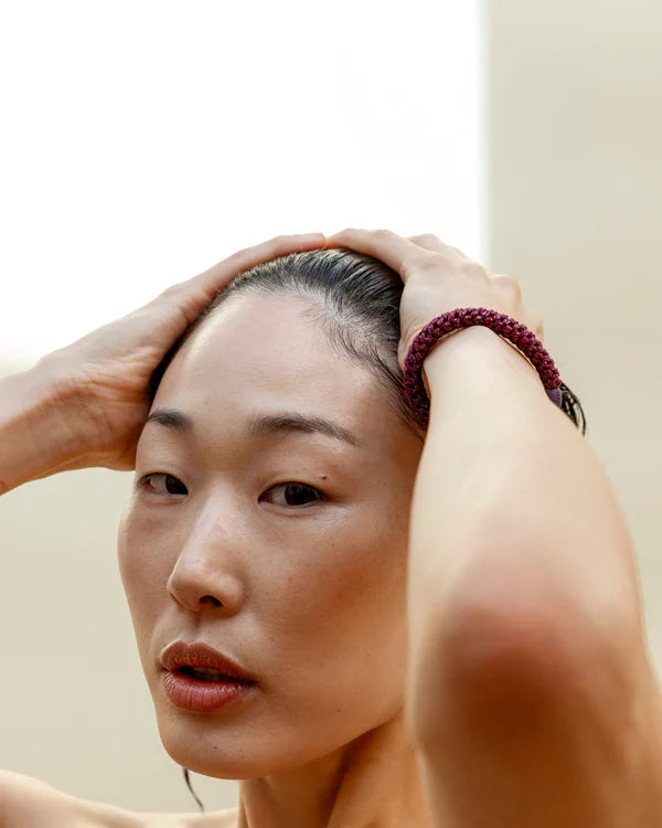 Kknekki Original Hair Ties | Berry Glitter