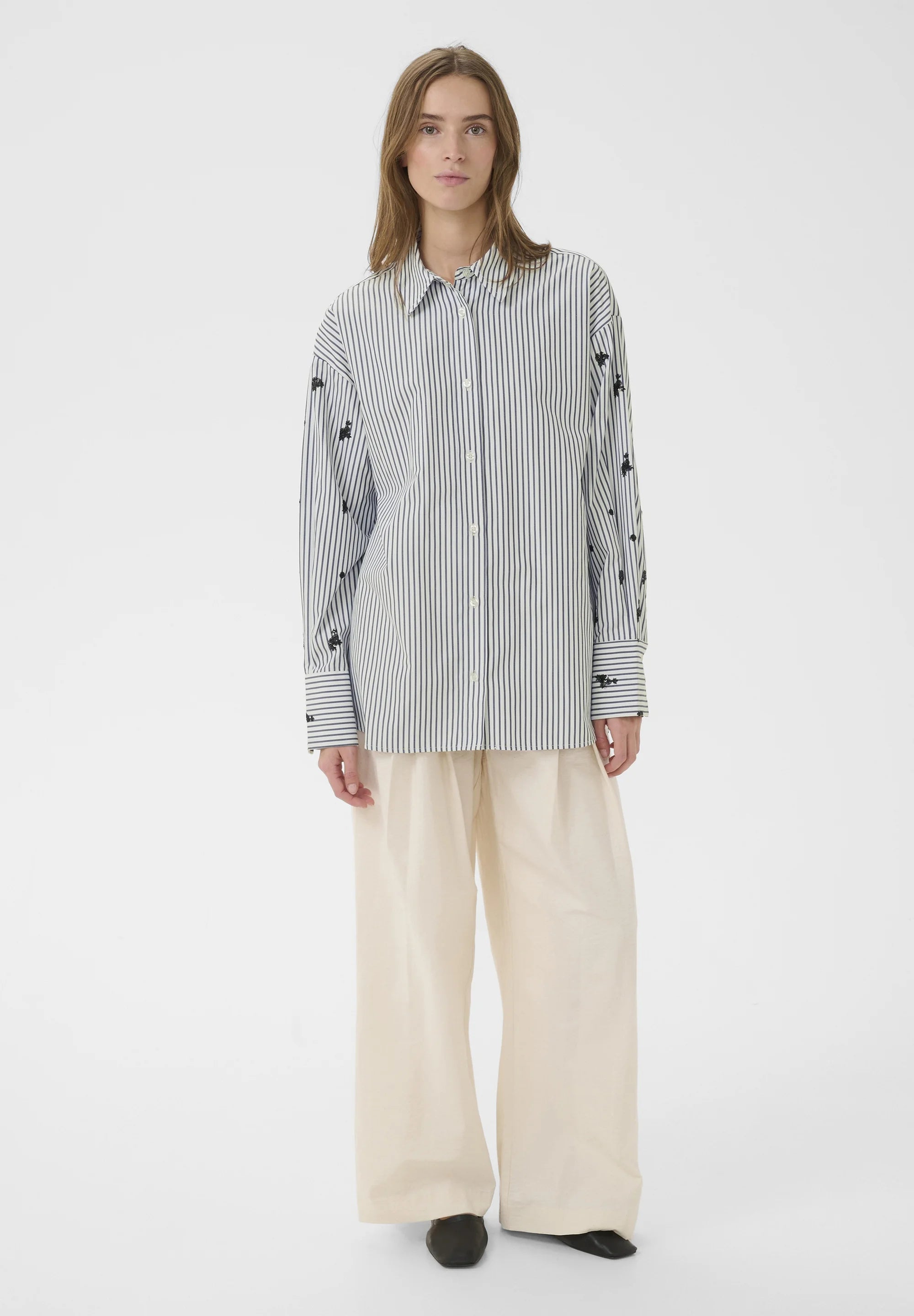 Karen By Simonsen Egoni Shirt | Ombre Blue Stripe
