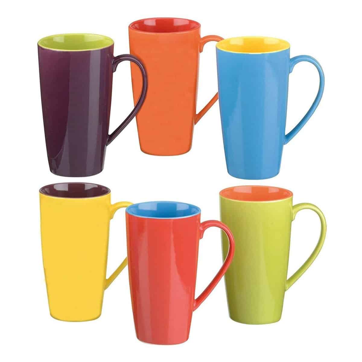 Bia Harlequin Latte Mugs | Set of 6