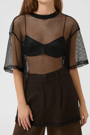 Karen By Simonsen Bibi Tee | Black Mesh