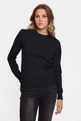 St Tropez Mila Long Sleeve Pullover | Black