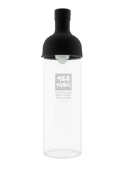 Tea Tonic Glass Wine tea Strainer Bottle Black