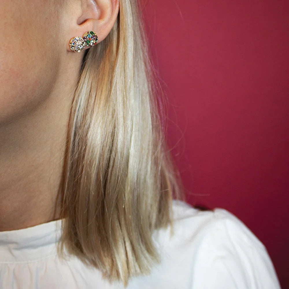Dyrberg/Kern Blais Shiny Silver Earrings | Crystal