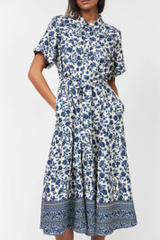 Lollys Laundry Blake Midi Dress | Blue