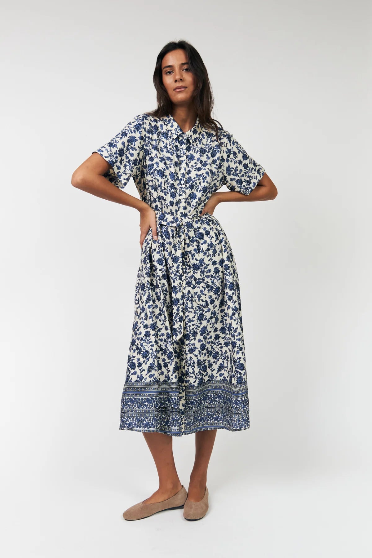 Lollys Laundry Blake Midi Dress | Blue