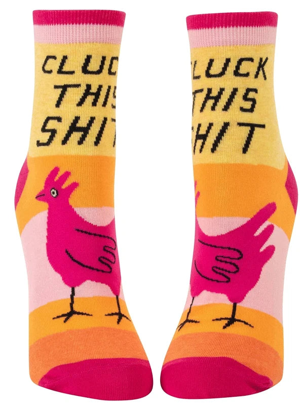 Blue Q Ankle Socks | Cluck This Shit