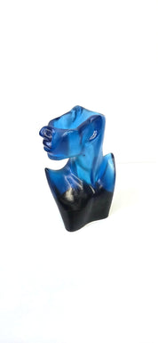 She Blooms Resin Vase | Saphire Glass Effect