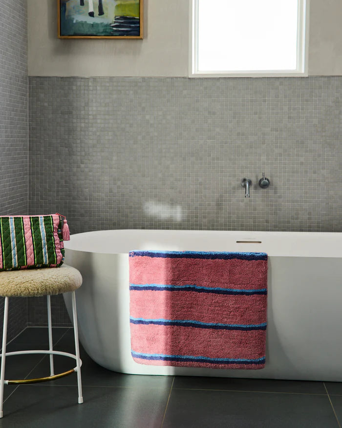 Kip & Co  Blushing Stripe Bath Mat | One Size