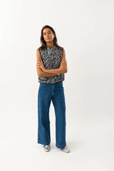 Lollys Laundry Cairo Quilted Vest | Leopard Print