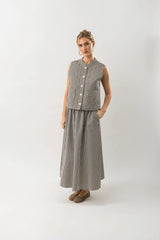 Lollys Laundry Cairo Vest | Black Stripe