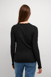 Karen By Simonsen Candace Long Sleeve Tee | Black