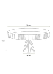 Pip Studio Clear Glass Cake Stand | 24.7cm
