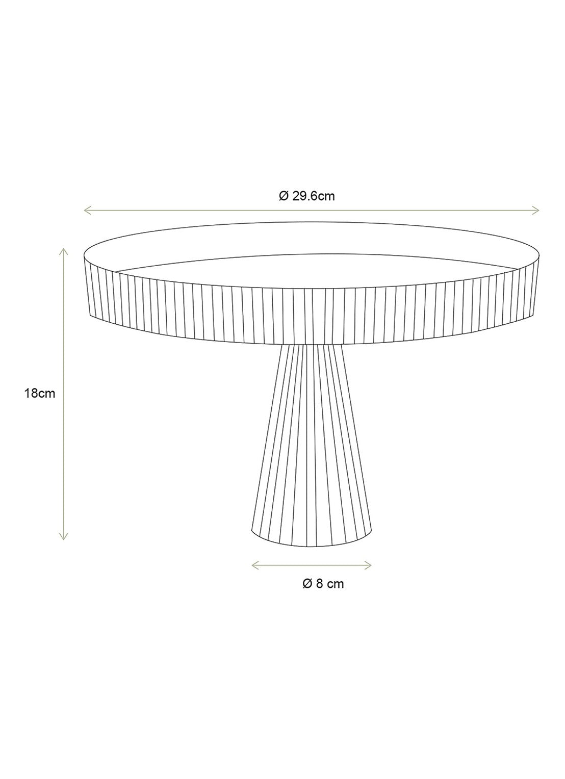 Pip Studio Clear Glass Cake Stand | 29.6cm