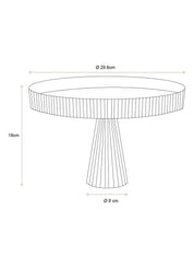 Pip Studio Clear Glass Cake Stand | 29.6cm