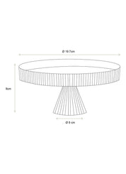 Pip Studio Clear Glass Cake Stand | 19.7cm