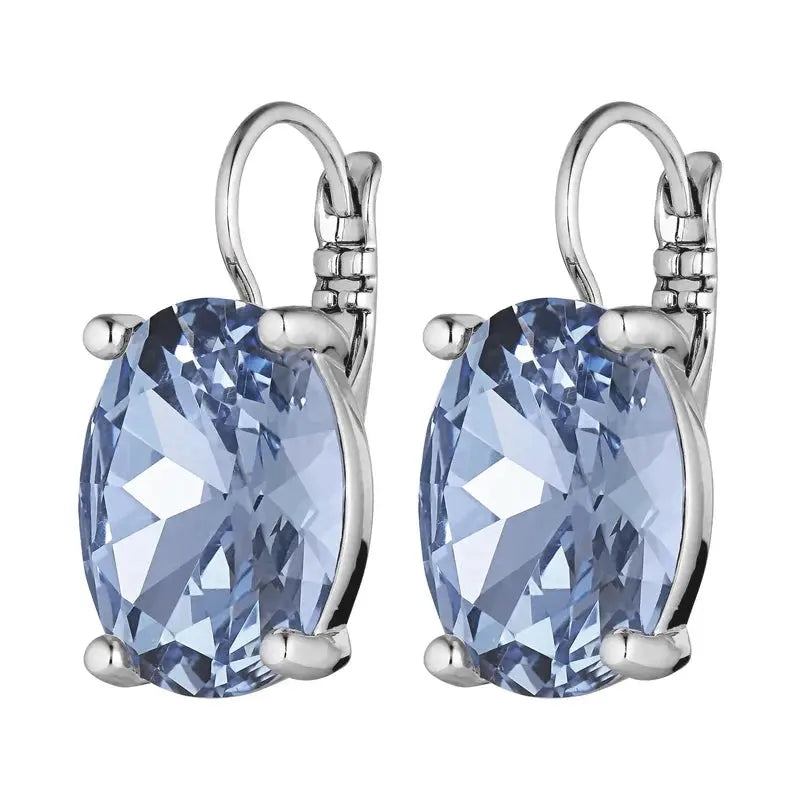 Dyrberg Kern Chantal Earrings | Silver Light Blue Crystal