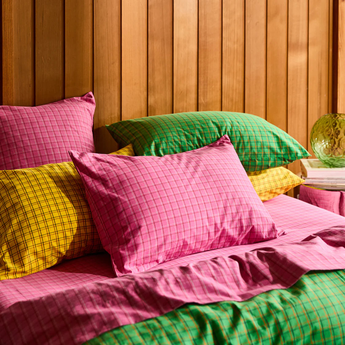 Sage X Clare Cosmin Cotton Pillowcase Set | Pansey