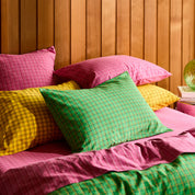 Sage X Clare Cosmin Cotton Pillowcase Set | Spring Green