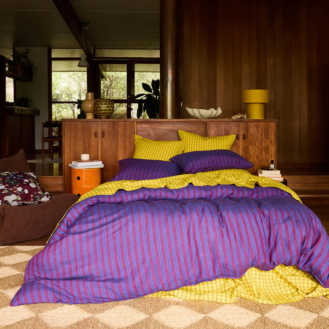 Sage X Clare Nadine Linen Pillowcase Set | Burnt Sienna