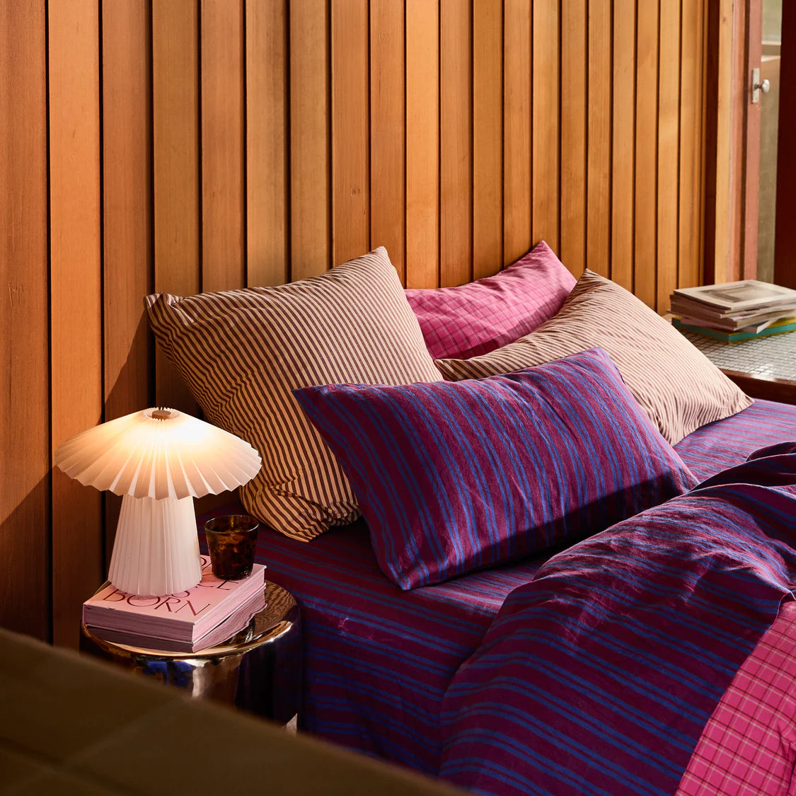Sage X Clare Nadine Linen Pillowcase Set | Burnt Sienna