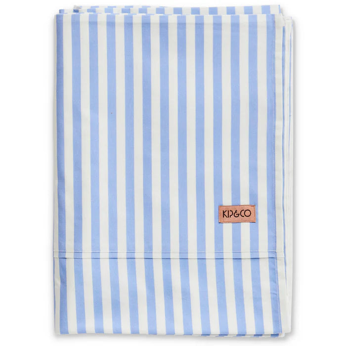 Kip & Co Seaside Stripe Organic Cotton Flat Sheet | King